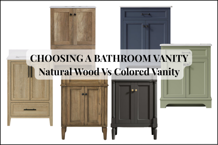 How to Choose the Right Bathroom Vanity: Color vs Natural Wood